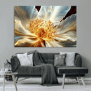 Golden Abstract Flower Canvas Wall Art, Modern Botanical by MyGreatCanvas | Canvas Wall Art Prints | Photo Prints & Wall Decor