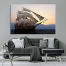 Majestic Sailing Ship Wall Art Canvas Print, Sunset Ocean by MyGreatCanvas | Canvas Wall Art Prints | Photo Prints & Wall Decor