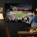 Penn State Stadium Wall Art – White Out Football Game Canvas
