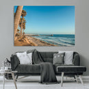 Scenic Beach Wall Art Canvas Print – Tall Palm Trees, Sandy by MyGreatCanvas | Canvas Wall Art Prints | Photo Prints & Wall Decor