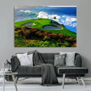 Coastal Golf Course Wall Art Canvas Print – Vibrant Green by MyGreatCanvas | Canvas Wall Art Prints | Photo Prints & Wall Decor