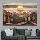 Wood Mountain Wall Art Canvas Print – Layered Forest and by MyGreatCanvas | Canvas Wall Art Prints | Photo Prints & Wall Decor