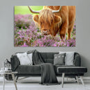 Highland Cow Wall Art Canvas Print, Rustic Brown Cow Grazing by MyGreatCanvas | Canvas Wall Art Prints | Photo Prints & Wall Decor