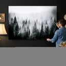 Foggy Forest Wall Art Canvas Print – Mountain Woodland by MyGreatCanvas | Canvas Wall Art Prints | Photo Prints & Wall Decor