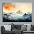 Warm Clouds Abstract Mountain Wall Art, Modern Landscape by MyGreatCanvas | Canvas Wall Art Prints | Photo Prints & Wall Decor
