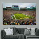 Green Bay Packers Lambeau Field Stadium Wall Art Canvas by MyGreatCanvas | Canvas Wall Art Prints | Photo Prints & Wall Decor
