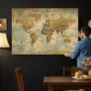 Personalized Custom World Map Wall Art Print – Add Your