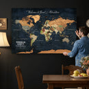 Personalized World Map Canvas – Custom Framed Push Pin by MyGreatCanvas | Canvas Wall Art Prints | Photo Prints & Wall Decor