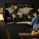 Personalized Push Pin World Map Canvas – Custom Framed by MyGreatCanvas | Canvas Wall Art Prints | Photo Prints & Wall Decor