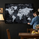 Personalized Push Pin World Map Canvas – Custom Framed by MyGreatCanvas | Canvas Wall Art Prints | Photo Prints & Wall Decor