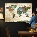 World Map Canvas Print – Framed Detailed Map of the World by MyGreatCanvas | Canvas Wall Art Prints | Photo Prints & Wall Decor