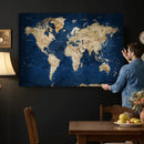 World Map Canvas Print – Framed Travel Map Wall Art for by MyGreatCanvas | Canvas Wall Art Prints | Photo Prints & Wall Decor