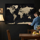 World Map Wall Art Print – Detailed Map of the World Wall by MyGreatCanvas | Canvas Wall Art Prints | Photo Prints & Wall Decor