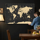 World Map Canvas Print – Detailed Map of the World Wall Art by MyGreatCanvas | Canvas Wall Art Prints | Photo Prints & Wall Decor
