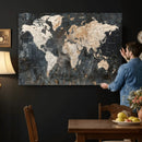 World Map Canvas Print – Detailed Map of the World Wall Art by MyGreatCanvas | Canvas Wall Art Prints | Photo Prints & Wall Decor