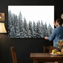 Misty Mountain Forest Canvas Print, Foggy Pine Trees Nature by MyGreatCanvas | Canvas Wall Art Prints | Photo Prints & Wall Decor