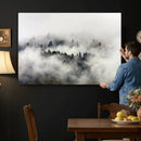 Foggy Forest Wall Art Canvas Print, Misty Pine Tree by MyGreatCanvas | Canvas Wall Art Prints | Photo Prints & Wall Decor