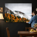 Autumn Forest Wall Art Canvas Print, Foggy Mountain by MyGreatCanvas | Canvas Wall Art Prints | Photo Prints & Wall Decor