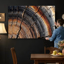 Abstract Tree Ring Wall Art Print – Natural Rustic Wood by MyGreatCanvas | Canvas Wall Art Prints | Photo Prints & Wall Decor