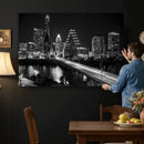Austin Skyline Wall Art Canvas Print, Austin Downtown Night by MyGreatCanvas | Canvas Wall Art Prints | Photo Prints & Wall Decor