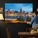 Baltimore Skyline Wall Art Canvas Print, Baltimore Downtown by MyGreatCanvas | Canvas Wall Art Prints | Photo Prints & Wall Decor