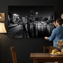 Boston Wall Art Canvas Print, Boston City Downtown Night by MyGreatCanvas | Canvas Wall Art Prints | Photo Prints & Wall Decor