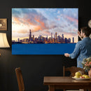 Chicago Wall Art Canvas Print - Chicago City Downtown Night by MyGreatCanvas | Canvas Wall Art Prints | Photo Prints & Wall Decor