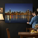 Chicago Wall Art Canvas Print - Chicago City Downtown Night by MyGreatCanvas | Canvas Wall Art Prints | Photo Prints & Wall Decor