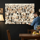 American Elk Wall Art Canvas Print - Abstract Deer Animal by MyGreatCanvas | Canvas Wall Art Prints | Photo Prints & Wall Decor