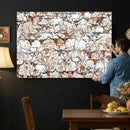 Abstract Longhorn Herd Wall Art Canvas Print - Abstract by MyGreatCanvas | Canvas Wall Art Prints | Photo Prints & Wall Decor