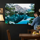 Alpine Mountain Lake Wall Art Canvas Print – Turquoise by MyGreatCanvas | Canvas Wall Art Prints | Photo Prints & Wall Decor