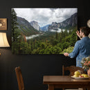 Yosemite Valley Wall Art Canvas Print – Misty Mountain by MyGreatCanvas | Canvas Wall Art Prints | Photo Prints & Wall Decor