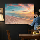 Beach Walk Wall Art Canvas Print – Soft Coastal Photography by MyGreatCanvas | Canvas Wall Art Prints | Photo Prints & Wall Decor