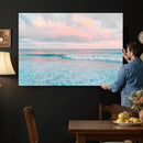 Ocean Wave Wall Art Canvas Print, Pastel Surf Seascape by MyGreatCanvas | Canvas Wall Art Prints | Photo Prints & Wall Decor
