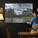 Yosemite Valley River Wall Art Canvas Print, Granite Cliffs by MyGreatCanvas | Canvas Wall Art Prints | Photo Prints & Wall Decor