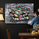 Graffiti Cube Abstract Street Art Wall Art Canvas Print by MyGreatCanvas | Canvas Wall Art Prints | Photo Prints & Wall Decor