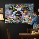 Graffiti Dog Wall Art Decor for Teen Bedroom - Abstract by MyGreatCanvas | Canvas Wall Art Prints | Photo Prints & Wall Decor