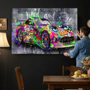 Graffiti Sports Car Street Art Wall Art Canvas Print, by MyGreatCanvas | Canvas Wall Art Prints | Photo Prints & Wall Decor