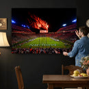Auburn Stadium Wall Art Canvas Print, College Football Night by MyGreatCanvas | Canvas Wall Art Prints | Photo Prints & Wall Decor