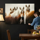 Wild Horse Herd Wall Art Canvas Print, Natural Horse by MyGreatCanvas | Canvas Wall Art Prints | Photo Prints & Wall Decor