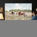 Texas Longhorn Cattle Wall Art Canvas Print: Western Ranch by MyGreatCanvas | Canvas Wall Art Prints | Photo Prints & Wall Decor