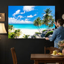 Tropical Beach Wall Art Canvas Print, Palm Tree Ocean by MyGreatCanvas | Canvas Wall Art Prints | Photo Prints & Wall Decor