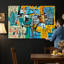 Basquiat Style Bird Bull Graffiti Wall Art Canvas Print, by MyGreatCanvas | Canvas Wall Art Prints | Photo Prints & Wall Decor