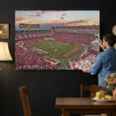 Donald W. Reynolds Razorback Stadium Wall Art Canvas Print –