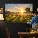 Sheep Wall Art Canvas Print – Rural Farm Animal Artwork by MyGreatCanvas | Canvas Wall Art Prints | Photo Prints & Wall Decor