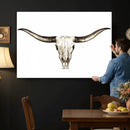 Longhorn Skull Wall Art Canvas Print – Rustic Western by MyGreatCanvas | Canvas Wall Art Prints | Photo Prints & Wall Decor