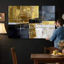 Gold Navy Abstract Wall Art Canvas Print, Modern Luxury by MyGreatCanvas | Canvas Wall Art Prints | Photo Prints & Wall Decor