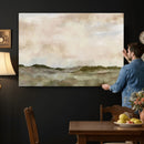 Muted Watercolor Hill Landscape Print — Beige Taupe Cloudy by MyGreatCanvas | Canvas Wall Art Prints | Photo Prints & Wall Decor
