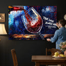Red Wine Splash Abstract Wall Art Canvas Print, Modern Wine by MyGreatCanvas | Canvas Wall Art Prints | Photo Prints & Wall Decor