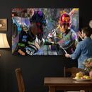 Graffiti Baseball Player Street Art Wall Art Canvas Print by MyGreatCanvas | Canvas Wall Art Prints | Photo Prints & Wall Decor
